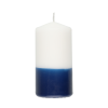Pillar candle 6x12 blue and white