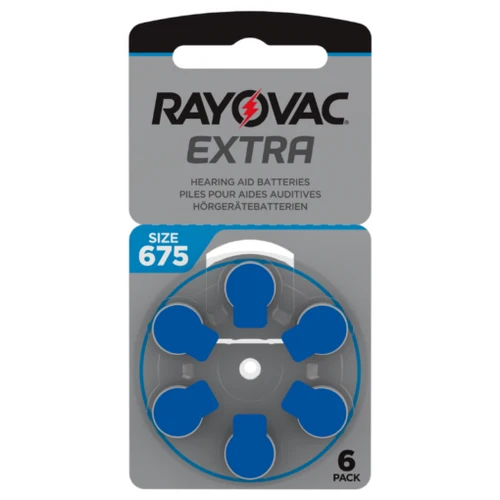 Rayovac Extra 675 hearing aid batteries - Blue